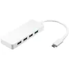 Image de goobay Adaptateur multiport 4 ports USB C avec 4 ports USB 3.0 A blanc (Bulk)