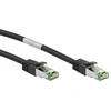 Image de Câble patch CAT 8.1, S/FTP (PiMF), noir, 3 m - Conducteur en cuivre sans oxygène (OFC) à 99,9 %, AWG 24, gaine de câble sans halogène (LSZH)