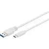 Image de Cable Goobay USB 3.0 Type C - A 1m MM (Blanc) #5POURCENT
