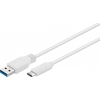 Image de Goobay 67189 câble USB USB 3.2 Gen 1 (3.1 Gen 1) 0,2 m USB A USB C Blanc - Neuf