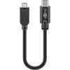 Image de Câble USB 2.0, C mâle Micro-B 2.0 mâle, noir - longueur : 0,20m