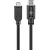 Image de Goobay 67992 Câble USB 2.0 USB-C  vers Micro-B 2.0, noir, 0.6 m - USB 2.0-Micro mâle (type B) > USB-C  mâle