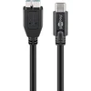 Image de Goobay 67996 C  ble USB-Câ   vers Micro-B 3.0, noir, 1 m - USB 3.0 micro m  le (type B) > USB-Câ   m  le