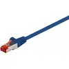 Image de Wentronic Goobay Câble patch CAT 6, S/FTP (PiMF), bleu, 30 m