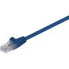 Image de Goobay 68335 CAT 5e Câble patch, U/UTP, bleu, 0.5 m - CCA mélange de cuivre