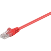 Image de Goobay 68436 CAT 6 câble patch, U/UTP, rouge, 0.5 m - CCA mélange de cuivre