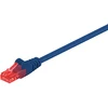 Image de Goobay 68442 CAT 6 Câble patch, U/UTP, bleu, 10 m - CCA mélange de cuivre