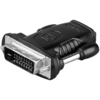 Image de Goobay 68482 changeur de genre de câble HDMI 19pin F DVI-D 24+1pin M Noir - Neuf