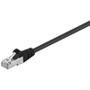 Image de C  ble patch CAT 5e, SF/UTP, noir, 1 m - Conducteur en aluminium recouvert de cuivre (CCA)