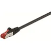 Image de Goobay 68695 CAT 6 câble patch, S/FTP (PiMF), noir, 15 m - LSZH sans halogène, cuivre