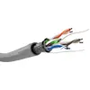 Image de Goobay 68707 Câble réseau CAT 5e, U/UTP, gris, 100 m - Conducteur en aluminium revêtu de cuivre (CCA), AWG 26/7 (stranded), gaine de câble en PVC