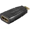 Image de goobay HDMI Adapter HDMI+ A Buchse auf HDMI+ C Mini Stecker vergoldet schwarz