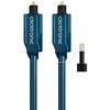Image de ClickTronic 2m Toslink Opto-Set câble audio Bleu - Neuf