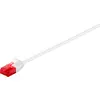 Image de Goobay 71549 CAT 6 Câble patch slim, U/UTP, blanc, 0.15 m - matériel en cuivre