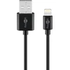 Image de Goobay 72906 Câble de charge et de synchronisation Lightning USB, 2 m, noir