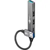 Image de Goobay 74458 hub d'interface USB 3.2 Gen 1 (3.1 Gen 1) Type-A 5000 Mbit/s Gris clair