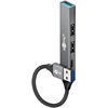 Image de Goobay 74458 hub & concentrateur USB 3.2 Gen 1 (3.1 Gen 1) Type-A 5000 Mbit/s Gris clair - Neuf
