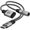 Image de Goobay 74524 câble audio 0,15 m USB Type-C + 3.5mm Noir, Gris - Neuf