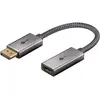 Image de Goobay 75272 Plus Series Câble adaptateur DisplayPort  vers HDMI , 8K/60Hz, noir, 0.1 m - DisplayPort  mâle > HDMI  femelle (type A)