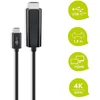 Image de Goobay 77528 adaptateur de câble vidéo 1,8 m USB Type-C HDMI Noir