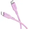 Image de Goobay 77746 Câble USB-C  en silicone, 1,5 m, rose - câble de charge souple et robuste pour les appareils USB-C 