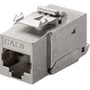 Image de Goobay - Modul Keystone Rj45 Cat 6, Stp, 250 Mhz, Largeur 17,0 Mm, Type Crocodile, Pour Montage Idc Sans Outil, Système Snap-in.
