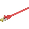 Image de C  ble patch RJ45 CAT 6A S/FTP (PiMF), 500 MHz avec c  ble brut CAT 7, rouge, 0,25 m - gaine LSZH sans halog ¨ne, cuivre, connecteur RJ45 (CAT 6A)