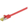Image de Goobay - Rj45 Câble Patch, Cat 6a S/ftp (pimf), 500 Mhz, Avec Cat 7 Câble Brut, Rouge, Gaine De Câble Lszh Sans Halogène, Cuivre, Connecteur Rj45 (cat 6a). Longueur De Câble 0.25 M