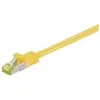 Image de Goobay - Rj45 Câble Patch, Cat 6a S/ftp (pimf), 500 Mhz, Avec Cat 7 Câble Brut, Jaune, Gaine De Câble Lszh Sans Halogène, Cuivre, Connecteur Rj45 (cat 6a). Longueur De Câble 0.5 M