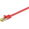Image de Goobay RJ45 Patch Cord CAT 6A S/FTP (PiMF), 500 MHz, avec CAT 7 Raw Cable, 2 m, Rouge