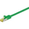 Image de Goobay 91613 Câble patch RJ45 CAT 6A S/FTP (PiMF), 500 MHz avec câble brut CAT 7, vert, 3 m - LSZH sans halogène, cuivre, connecteur RJ45 (CAT 6A)