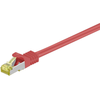 Image de Câble patch RJ45 CAT 6A S/FTP (PiMF), 500 MHz avec câble brut CAT 7, rouge, 3 m - gaine LSZH sans halogène, cuivre, connecteur RJ45 (CAT 6A)