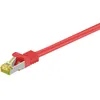 Image de Goobay - Rj45 Câble Patch, Cat 6a S/ftp (pimf), 500 Mhz, Avec Cat 7 Câble Brut, Rouge, Gaine De Câble Lszh Sans Halogène, Cuivre, Connecteur Rj45 (cat 6a). Longueur De Câble 3 M