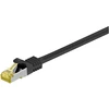 Image de goobay Câble patch RJ45 CAT 6A S/FTP PiMF 500 MHz avec câble brut CAT 7 noir 7,5 m
