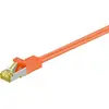 Image de Câble patch RJ45 CAT 6A S/FTP (PiMF), 500 MHz avec câble brut CAT 7, orange, . longueur de câble 10 m