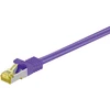 Image de Goobay 91654 C  ble patch RJ45 CAT 6A S/FTP (PiMF), 500 MHz avec c  ble brut CAT 7, violet, 15 m - LSZH sans halog ¨ne, cuivre, connecteur RJ45 (CAT 6A)