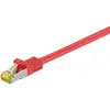 Image de Goobay 91679 Câble patch RJ45 CAT 6A S/FTP (PiMF), 500 MHz avec câble brut CAT 7, rouge, 30 m - LSZH sans halogène, cuivre, connecteur RJ45 (CAT 6A)