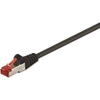 Image de Goobay 92459 CAT 6 câble patch, S/FTP (PiMF), noir, 0.15 m - LSZH sans halogène, cuivre