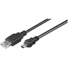 Image de Goobay Goobay 0.3m Usb 2.0 A/mini-b - 0,3 M - Usb A - Mini-usb B - 2.0 - Mâle/mâle - Noir (93229)