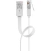 Image de Goobay - Cat 5e Câble De Liaison Plat, U/utp, Blanc, Mélange De Cuivre Cca. Longueur De Câble 3 M