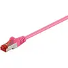Image de Goobay 93437 CAT 6 Câble patch, S/FTP (PiMF), magenta, 2 m - LSZH sans halogène, cuivre