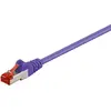 Image de Goobay 93541 Câble patch CAT 6, S/FTP (PiMF), violet, 3 m - LSZH sans halogène, cuivre