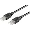 Image de Cable Goobay USB 2.0 type A - A M/M 1,80m (Noir) #5POURCENT
