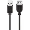 Image de goobay Rallonge USB 2.0 type A mâle vers type A femelle noire 5 m (Bulk)