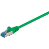 Image de Goobay 93681 CAT 6A câble patch, S/FTP (PiMF), vert, 1 m - conducteur cuivre (CU), gaine de câble sans halogène (LSZH)
