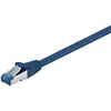 Image de Goobay 93812 CAT 6A câble patch, S/FTP (PiMF), bleu, 5 m - conducteur cuivre (CU), gaine de câble sans halogène (LSZH)