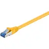 Image de Goobay 93847 CAT 6A Câble patch, S/FTP (PiMF), jaune, 7.5 m - LSZH sans halogène, cuivre