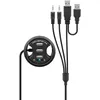 Image de Hub Usb Encastrable À 3 Ports Avec 2x Prises Jack 3,5 Mm, À Installer Dans Des Passages De Table De 60 Mm.