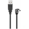 Image de Goobay 93971 Câble USB 2.0 Hi-Speed 90°, noir, 1.8 m - USB 2.0 mâle (type A) > USB 2.0 mini mâle (type B, 5 broches) 90