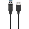 Image de Câble De Rallonge Usb 3.0, 1,8 M, Noir, Fiche Usb 3.0 (type A) Prise Usb 3.0 (type A). Longueur De Câble 1.8 M